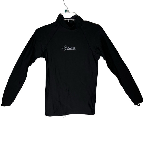 XCEL Long Sleeve Rash Guard UV Protection Black Women's M Swim Top - Picture 1 of 8